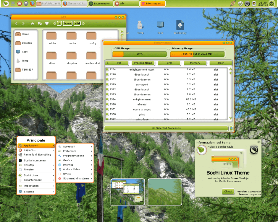 Bodhi Linux Screenshot
