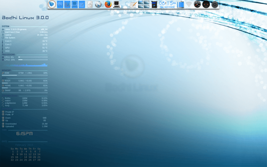 Bodhi Linux Screenshot