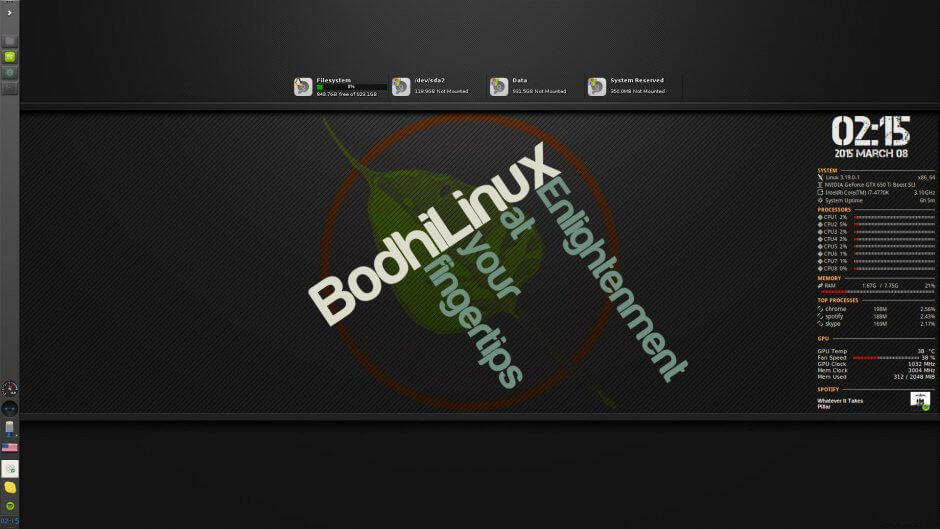 Bodhi Linux Screenshot